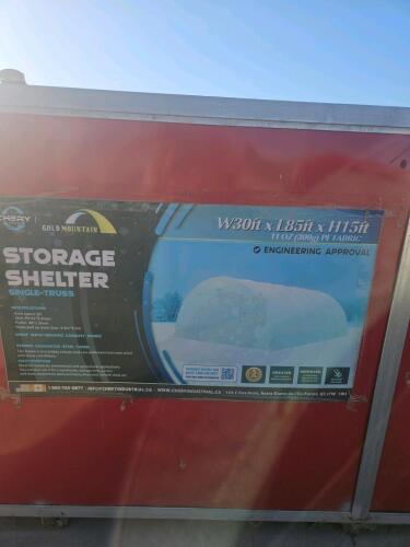 85'L 40'W 15'H New storage shelter