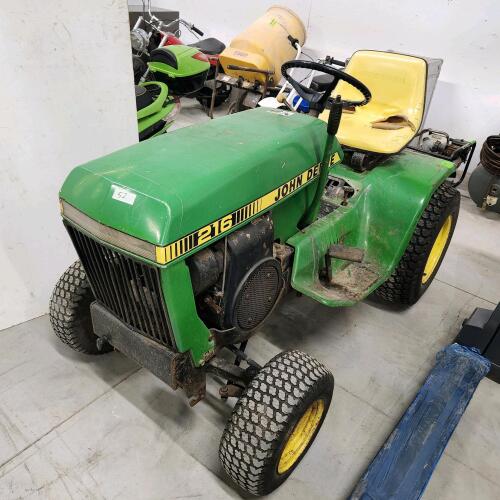 Running 216 JD tractor no deck