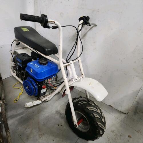 Mini bike has new motor, runs needs throttle reconnected