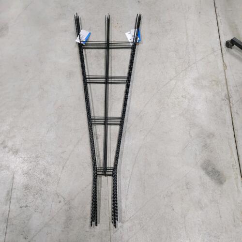6 64" Steel garden trellis