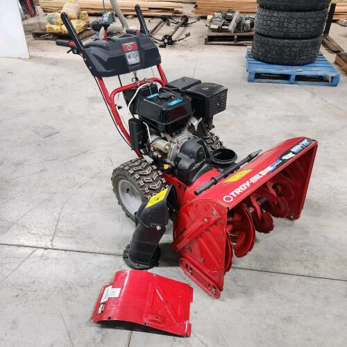 Troy-Bilt snow blower w electric start untested as is