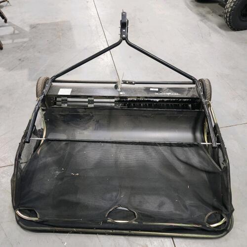 48" Lawn sweeeper working