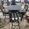 Pub style metal patio set 42"W 42"H