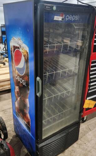 Glass door cooler 25"W 62"H