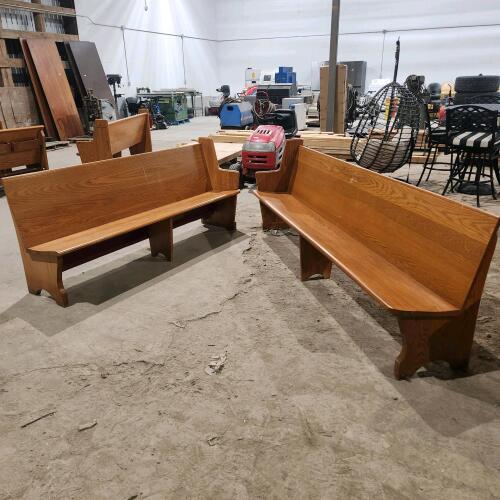 103",80" Church benches missing one end