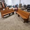 103",80" Church benches missing one end