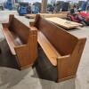 104" & 80" Oak church benches