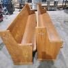 2 103" Oak chuch benches