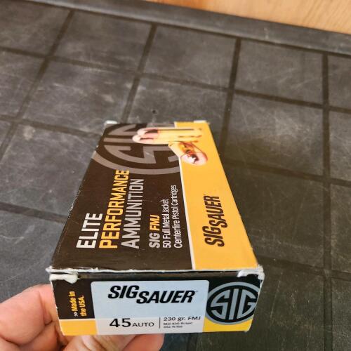 50 45 Auto bullets, PAL needed
