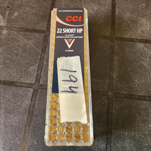 100 22Cal short hollow point bullets, PAL needed