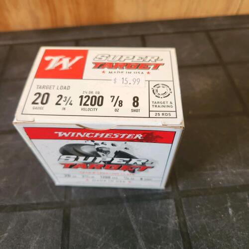 25 20ga #8 shotgun shells, PAL needed