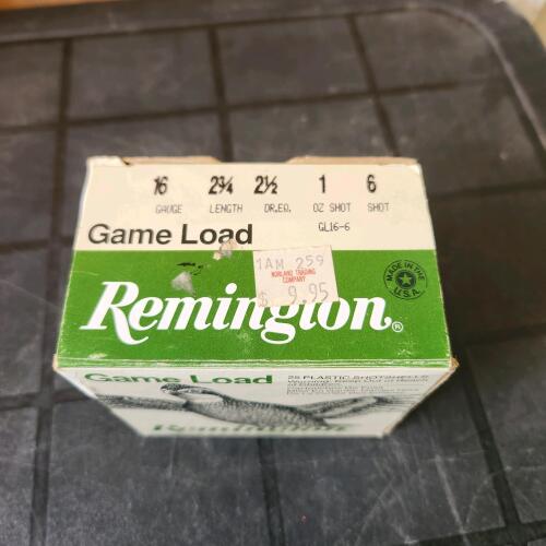 25 16ga #6 shotgun shells, PAL needed