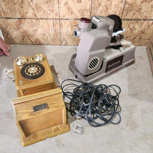 Micromatic projector, wall phone