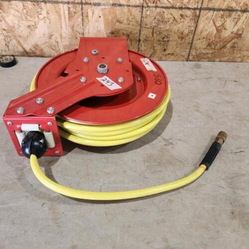 Air hose on reel