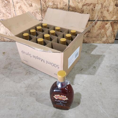 12 500ml jugs of maple syrup