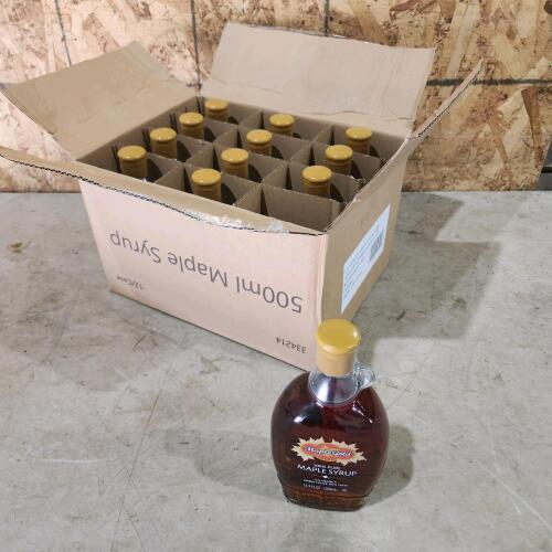 12 500ml jugs of maple syrup
