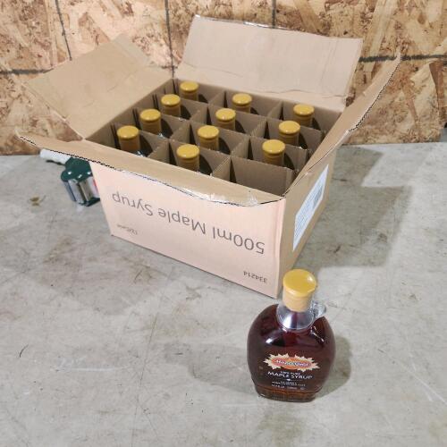 12 500ml jugs of maple syrup