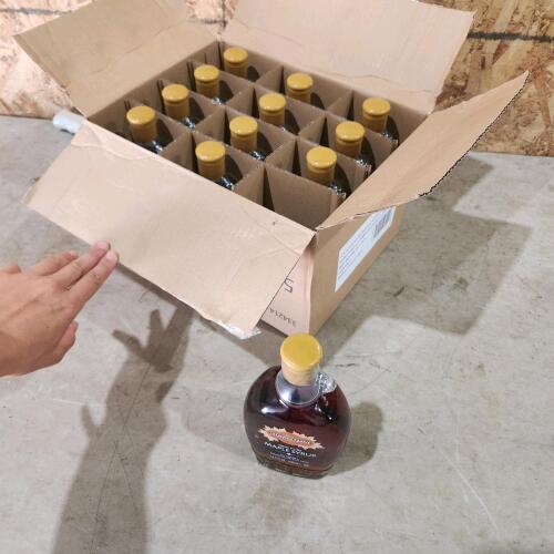 12 500ml jugs of maple syrup