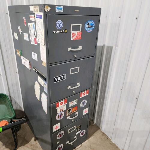 4 Drawer letter sized filing cabinet
