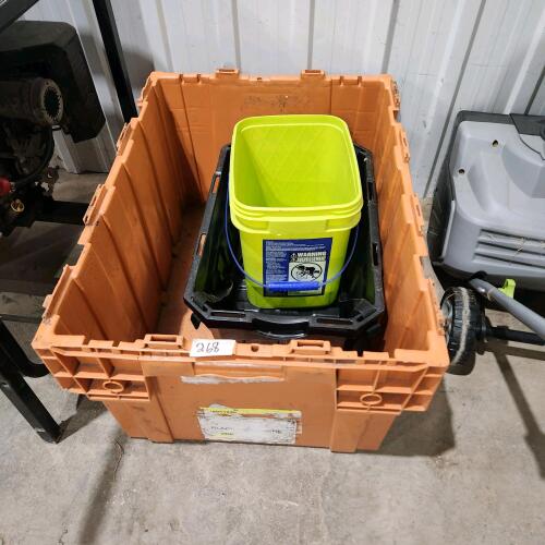 Plastic storage bins