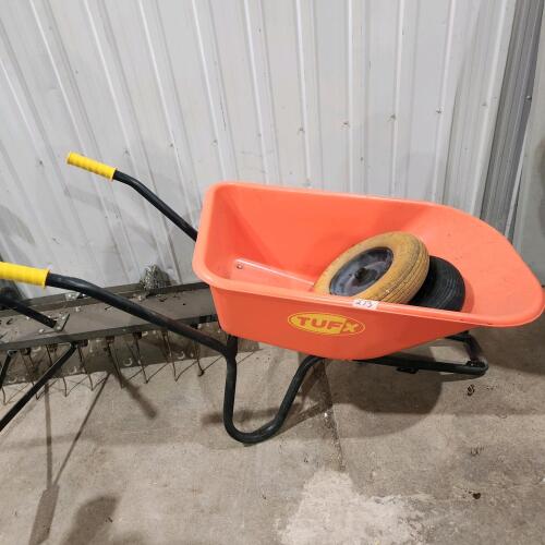 Plastic wheelbarrow needs work