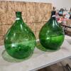2 Large glass bottles