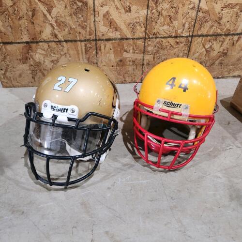 2 Schutt football helmets
