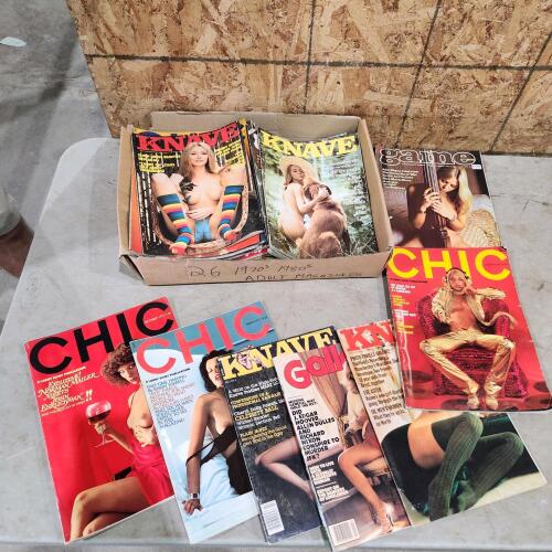 26 70's & 80's Adult magazines