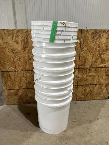 5 food grade 5Gal pails w lids