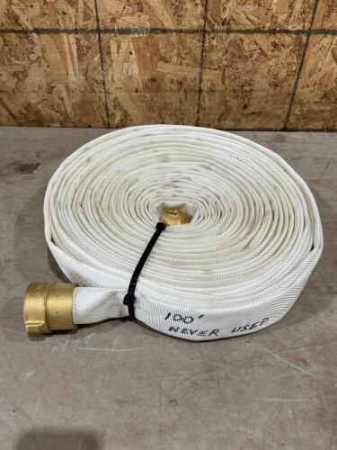 100&rsquo; unused 1 1/2&rdquo; collapsable hose