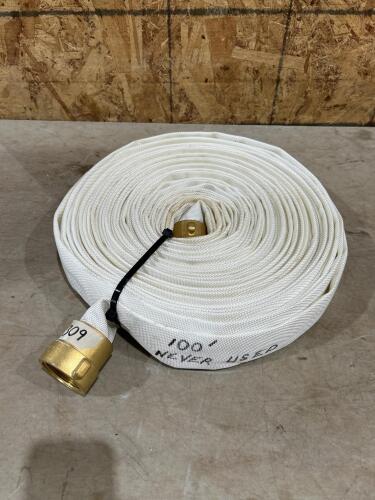 Unused 100&rsquo; 1 1/2&rdquo; collapsable hose