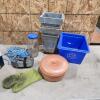 E track ratchet strap, various household items