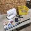 Singer sewing machine, baseball bat
