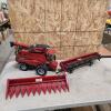 Case IH combine toy w 2 headers