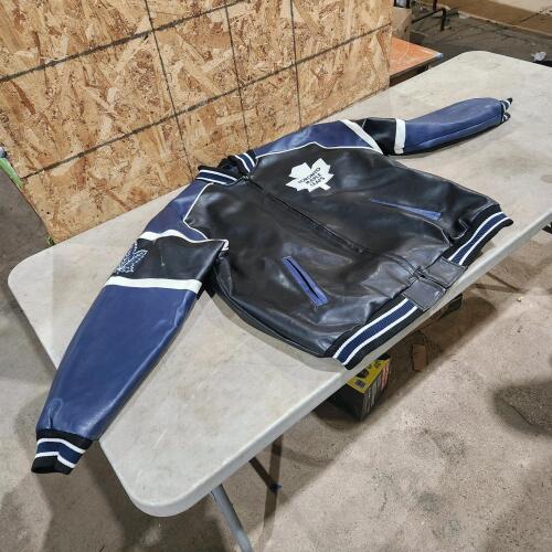 Large Toronto Maple Leafs leather jacket
