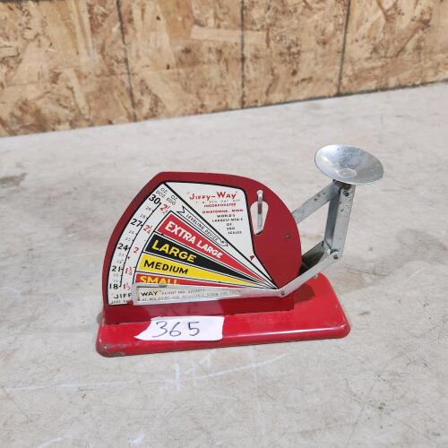 Vintage egg scale