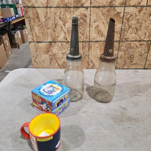 Wonder women mug, oil bottles