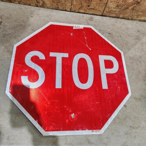 24" Metal sign
