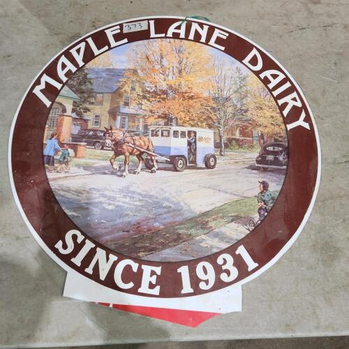 23" Plastic sign
