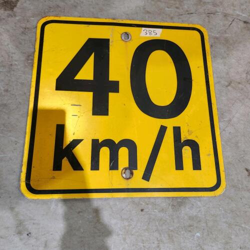 18"x18" Metal sign
