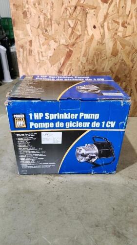1 HP Sprinkler pump untested as is