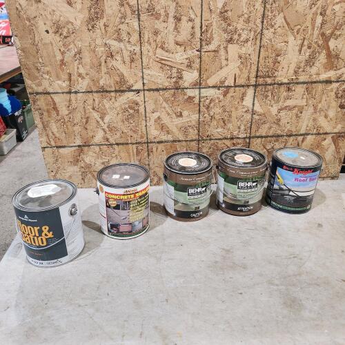 Various paints & sealers