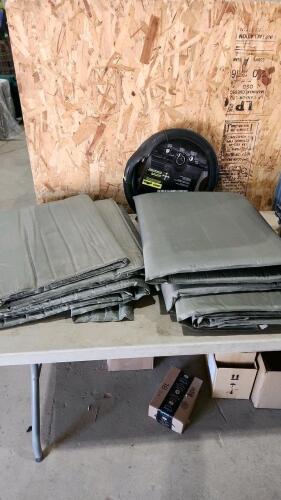 Camping mattresses, steering wheel covers