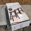 3 Unassembled unsed 24" H wooden stools
