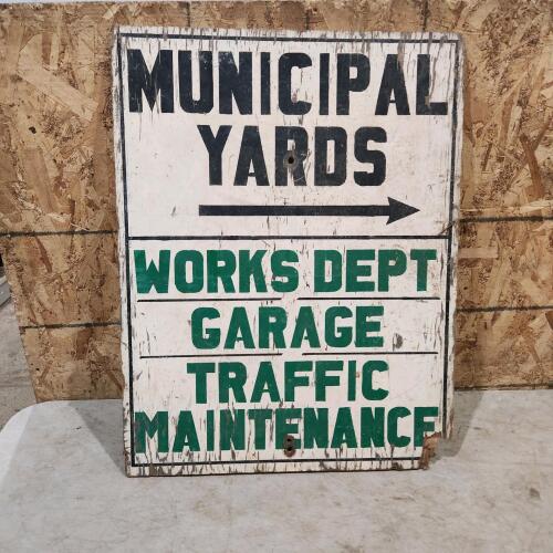 31"x24" Wooden sign