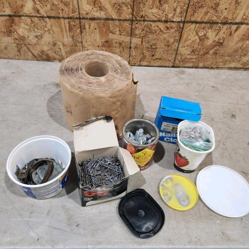 Assorted hardware & sealent wrap
