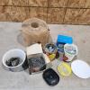 Assorted hardware & sealent wrap