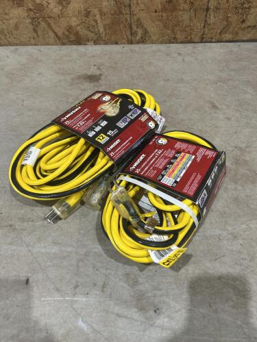 2 25&rsquo; heavy ext cord
