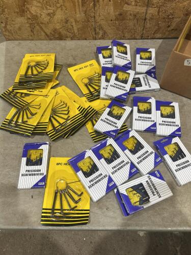 Precision screwdrivers, hex key sets