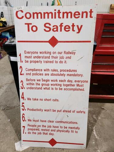 2'x4' Metal sign